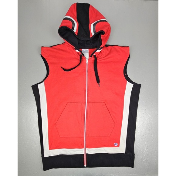 Champion‎ Hoodie Mens 2XL Reverse Weave Red Black Boxing Making The Cut Full-Zip - Picture 2 of 6